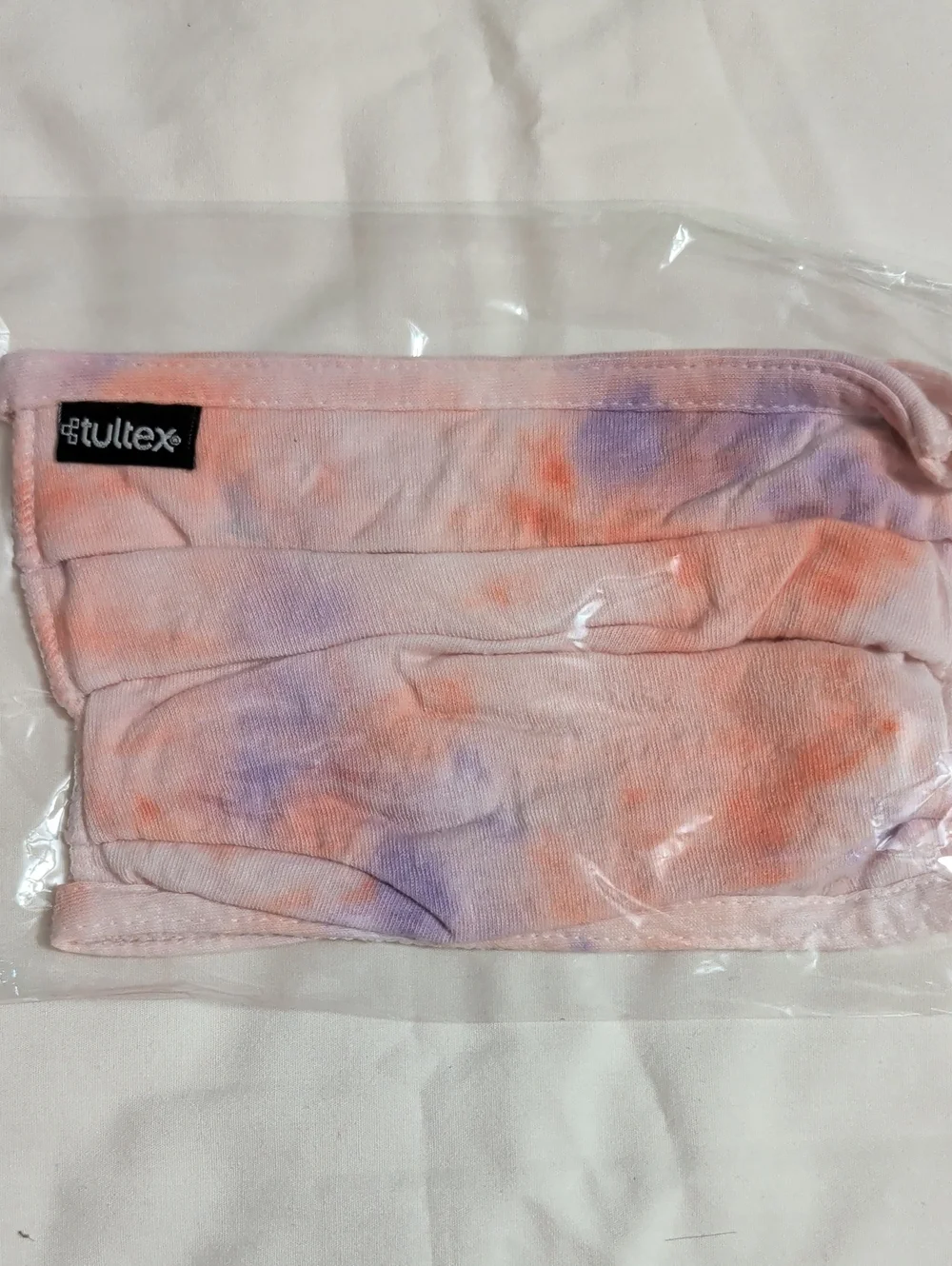 NWOT (004) Tultex Unisex Assorted Tie-Dye Face Masks Multi 8 Pack